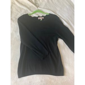 Trimmed Three Quarter Sweater